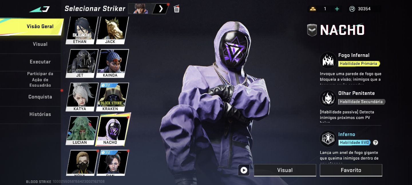 Conta de Blood Strike Nível Alto, Skins Raras e Rank elevado e Itens Esclusivos