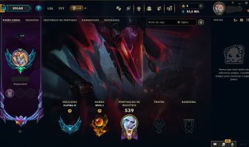 CONTA PESSOAL DO LOL COM 190 SKINS, PLATINA E TOTALMENTE SEGURA