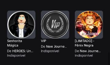 CONTA ROBLOX HEROES/NEW JOURNEW