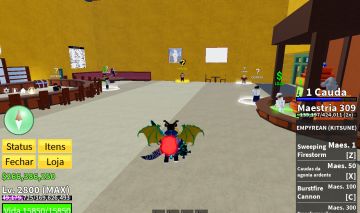 Conta de blox fruits com dragon perm e kit perm
