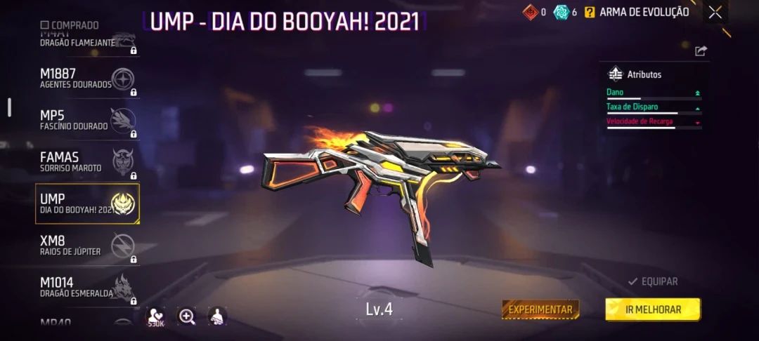 Conta de Free Fire com Passe Antigo