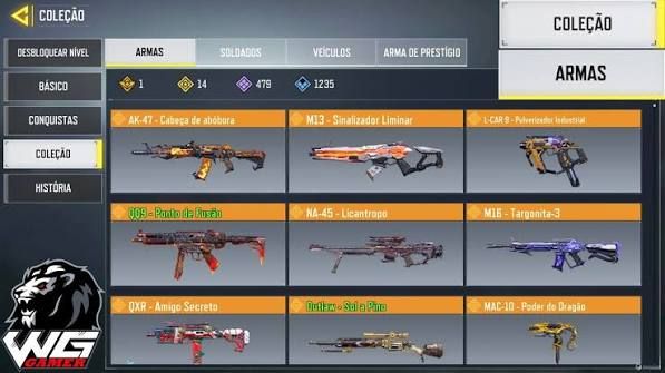 Conta COD MOBILE full gemadas miticas, skins