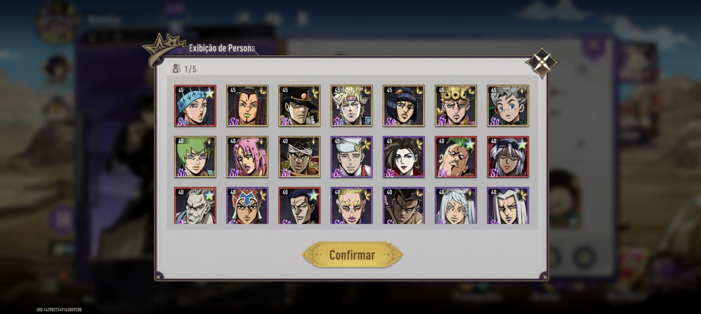 JOJO'S BIZZARRE ADVENTURE GS MELHORES PERSONAGENS