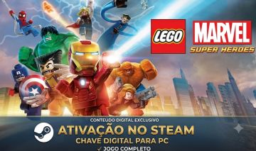 KEY DE LEGO MARVEL SUPER HEROES COM ATIVAÇÃO NA STEAM!!