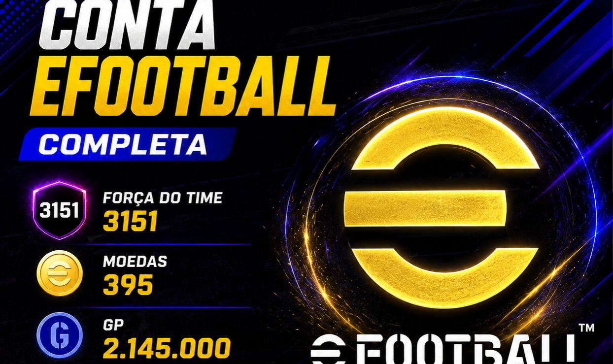CONTA EFOOTBALL COMPLETA + JOGADORES EPIC