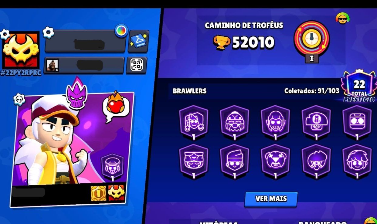 Brawl Stars 45k Troféus | Conta Antiga | Inclui Clash Royale + CoC