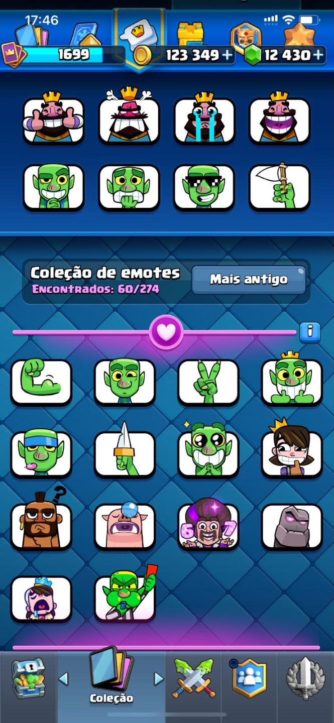 CONTA CLASH ROYALE NÍVEL 15, COM 10.500 TROFÉUS, ARENA 26