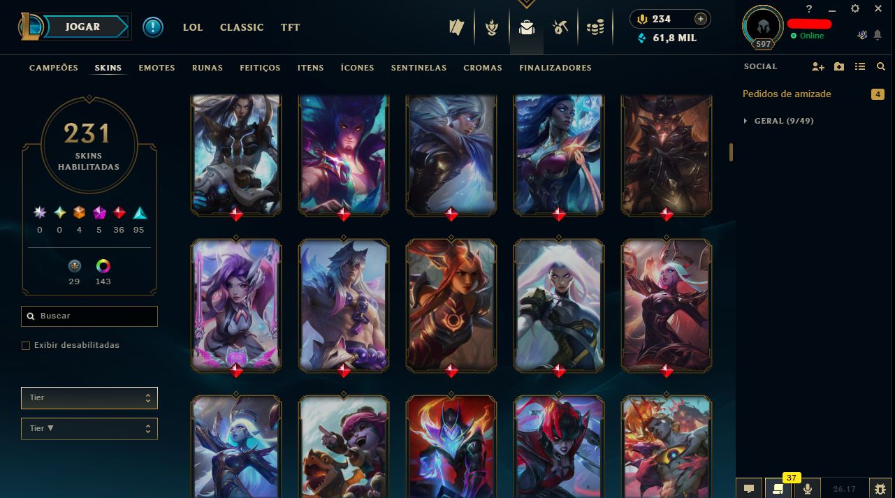 Conta de Lol/Valorant/Full Acesso / Bundle Champions 26 / Entrega Rápida