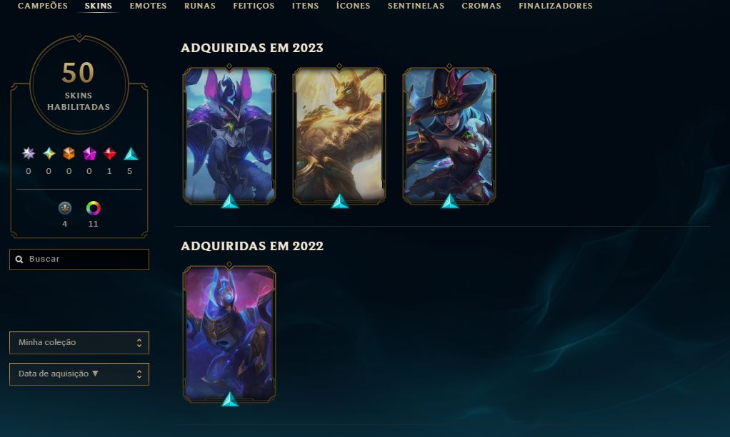 [Entrega Automática] Conta Lol Platina, 50 Skins, Lendária, 14K Ea, 100%Segura