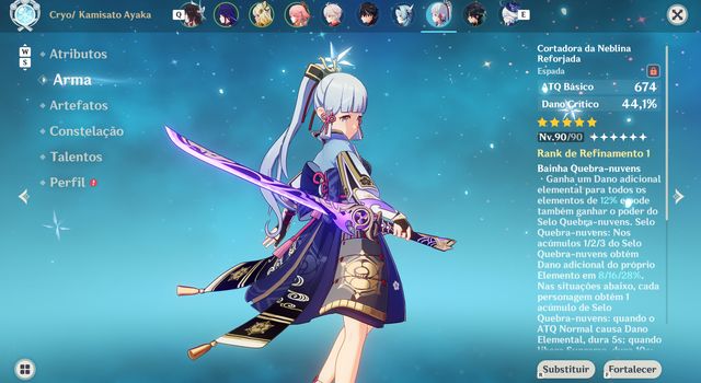 Conta Genshin Impact Ar60 End Game