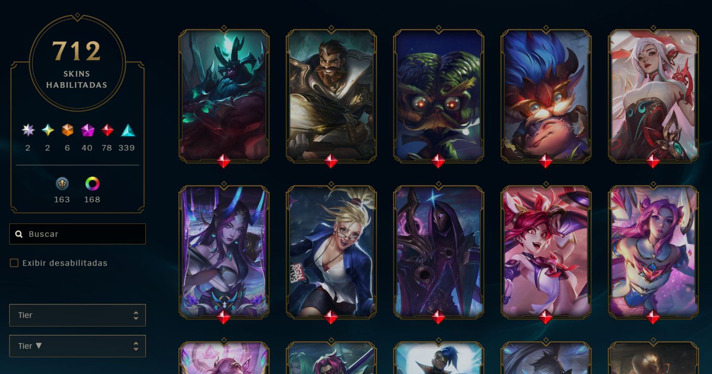 CONTA LOL | MUITAS SKINS + CAMPEÕES | PRONTA PARA JOGAR