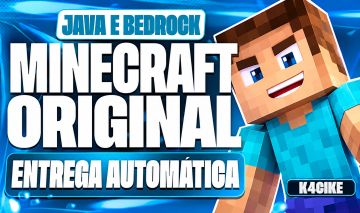 MINECRAFT JAVA + BEDROCK ORIGINAL | ENTREGA AUTOMÁTICA/IMEDIATA