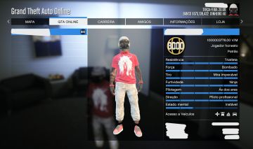 CONTA MODDED GTA ONLINE PS5 DE 2 PERSONAGENS COM CORRIDINHA EM AMBOS