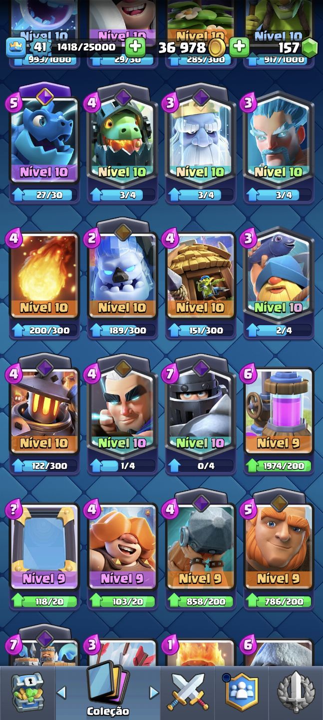 Conta de Clash Royale com 8597 troféus CONTA ANTIGA!!