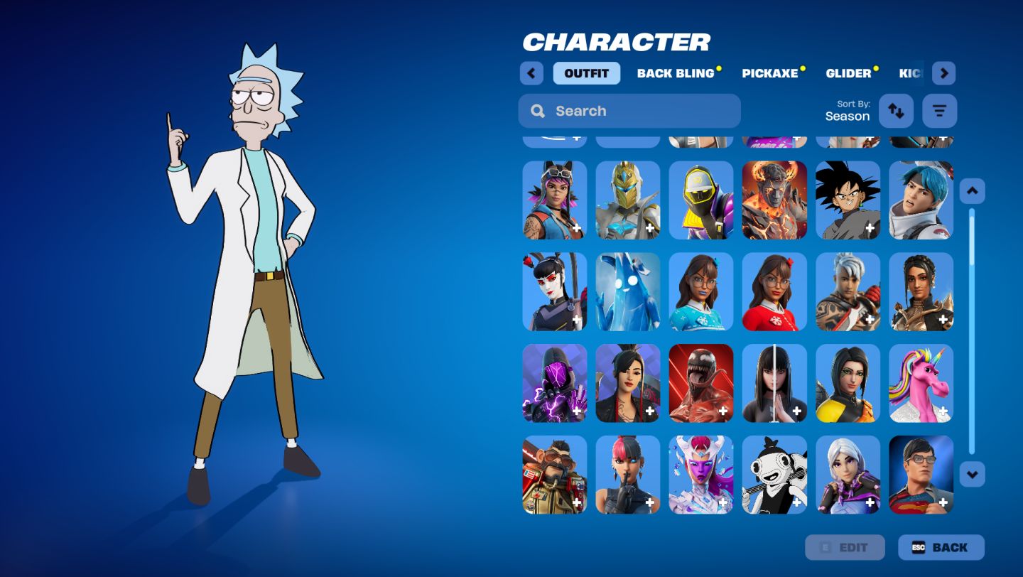 Conta Fortnite com Pacote Kratos completo, 11 Passes, Glow, Laguna, Cobalt, etc