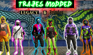 TRAJES MOD MASCULINOS E FEMININOS | GTA Online LEGACY (SOMENTE PC)
