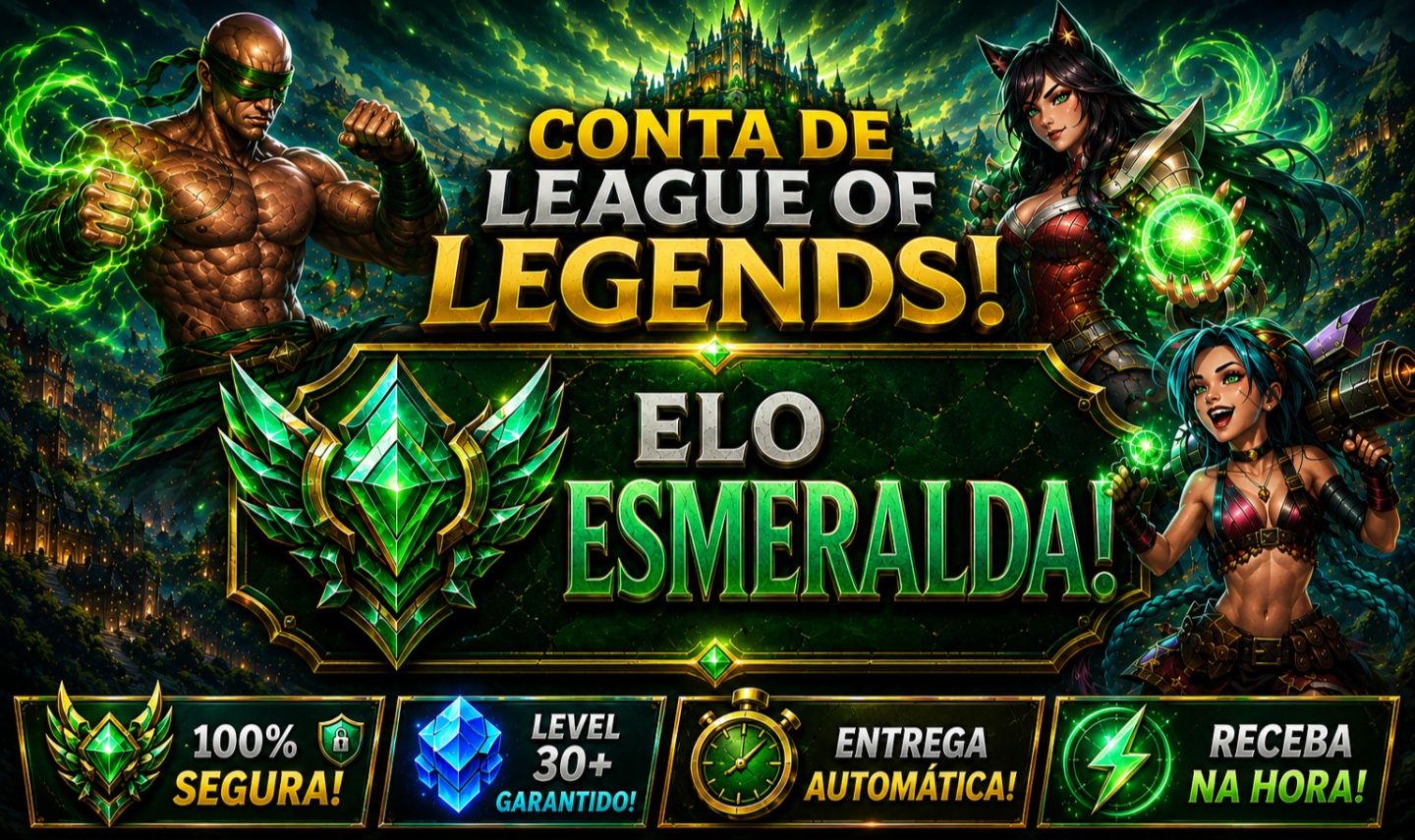 [Entrega Automática] Lol Esmeralda, 84 Skins, + Raras! Honra 4, 36K Ea, Lvl 100