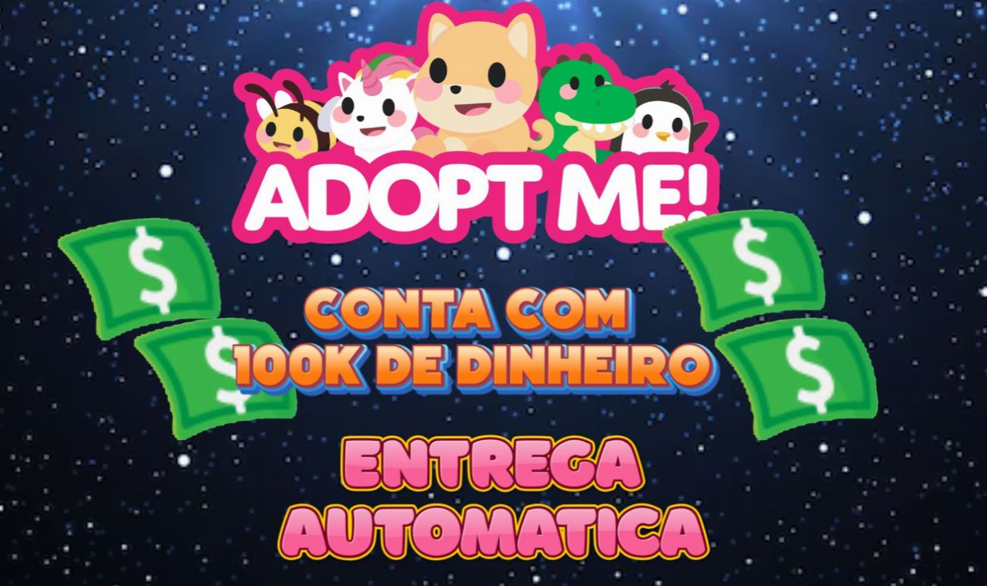 [REAJUSTE] Conta de Adopt Me! com 50k / 150k / 250k/ 500k/ CONTA COM DOCES !!!