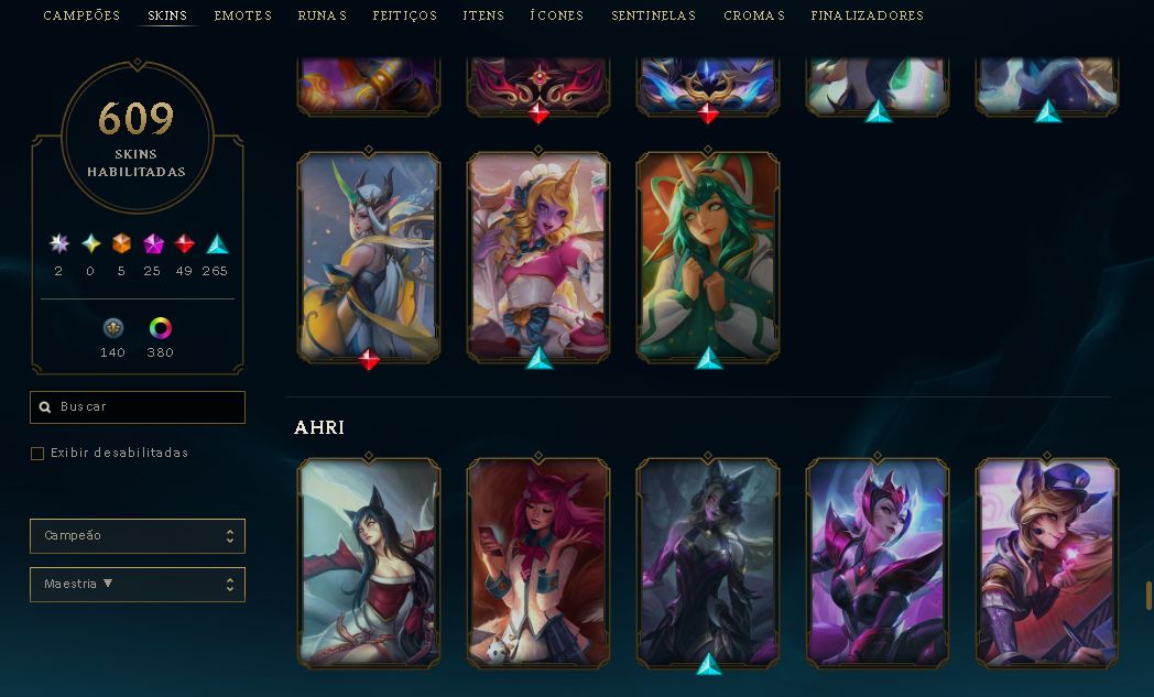 CONTA LEAGUE OF LEGENDS 2015