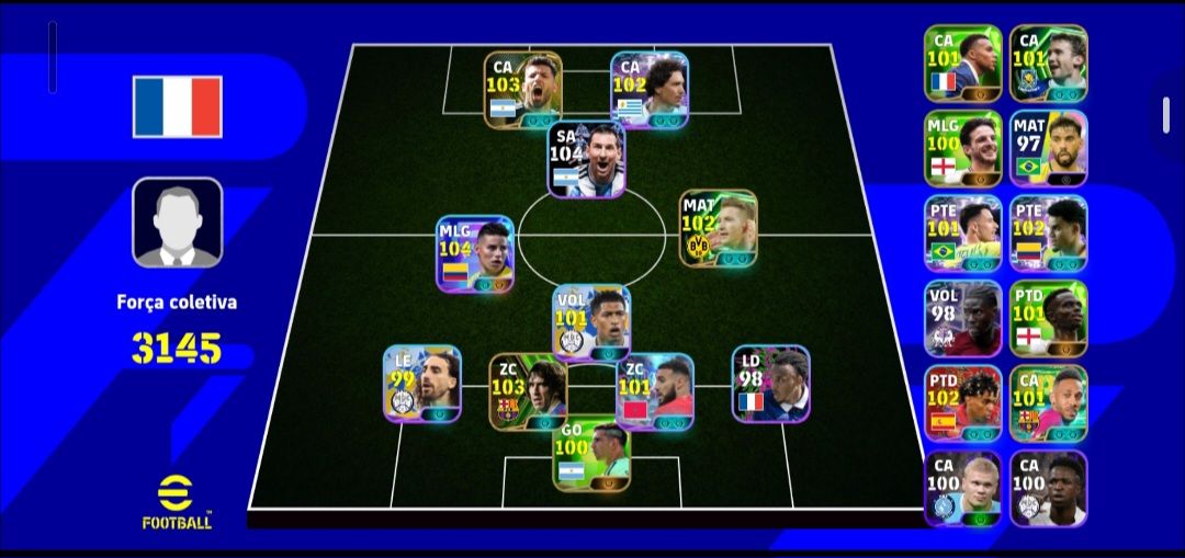 Conta efootball braba e com bons jogadores