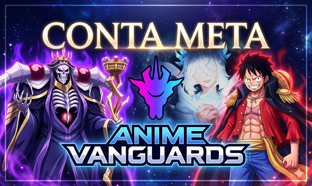 CONTA ENDGAME 4 VANGUARDS - SHINY SUKUNA - AINZ (3Z+) E LUFFY MONARCA - 113 RR
