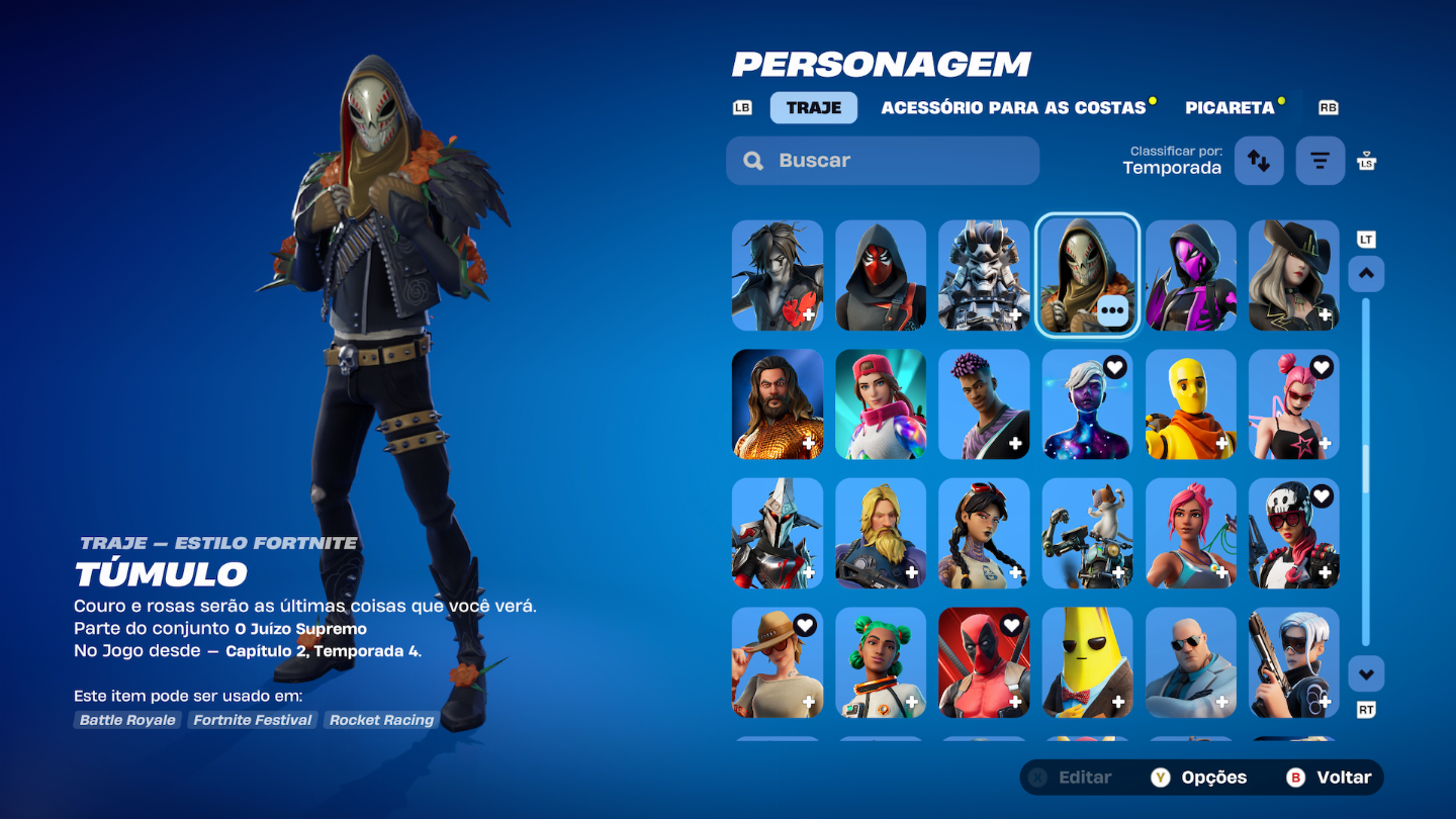 Conta Fortnite COM+ 1.000 ITENS S3 +IKONIK +GLOW +1.400 vbuks