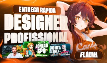 DESIGNER PROFISSIONAL (ANÚNCIOS, THUMBNAILS, INFOPRODUTOS) QUALIDADE PREMIUM