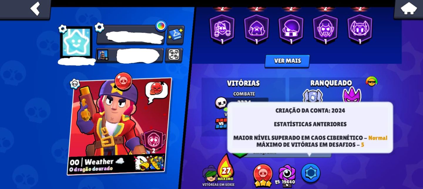 CONTA DE BRAWL STARS