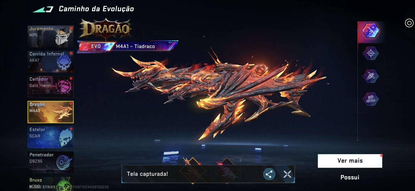 Conta de BS bem cuidada com várias skins evo e eternas