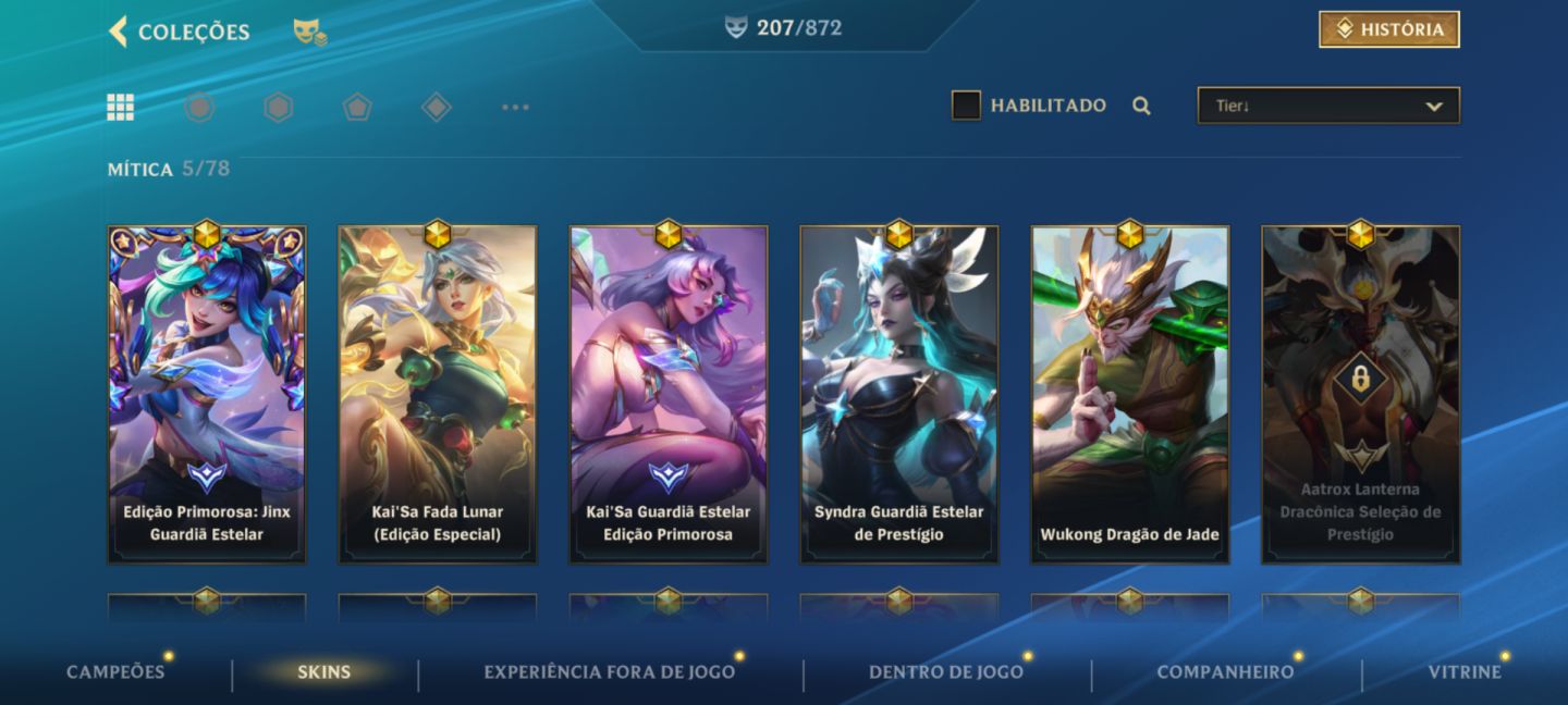 Conta lol (wild Rift) Full Challenger