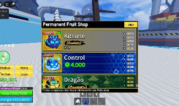 Conta blox fruits com dragon e kitsune permanente
