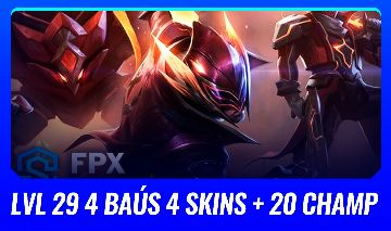 ( LVL 29 FPX LEE SIN ) 4 FRAGMENTOS + 19 CHAMPS ( SERVER BR - SEM ELO )