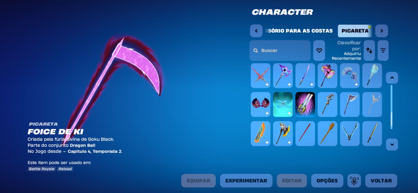 CONTA FORTNITE COM BASTANTE ITENS EXCLUSIVOS