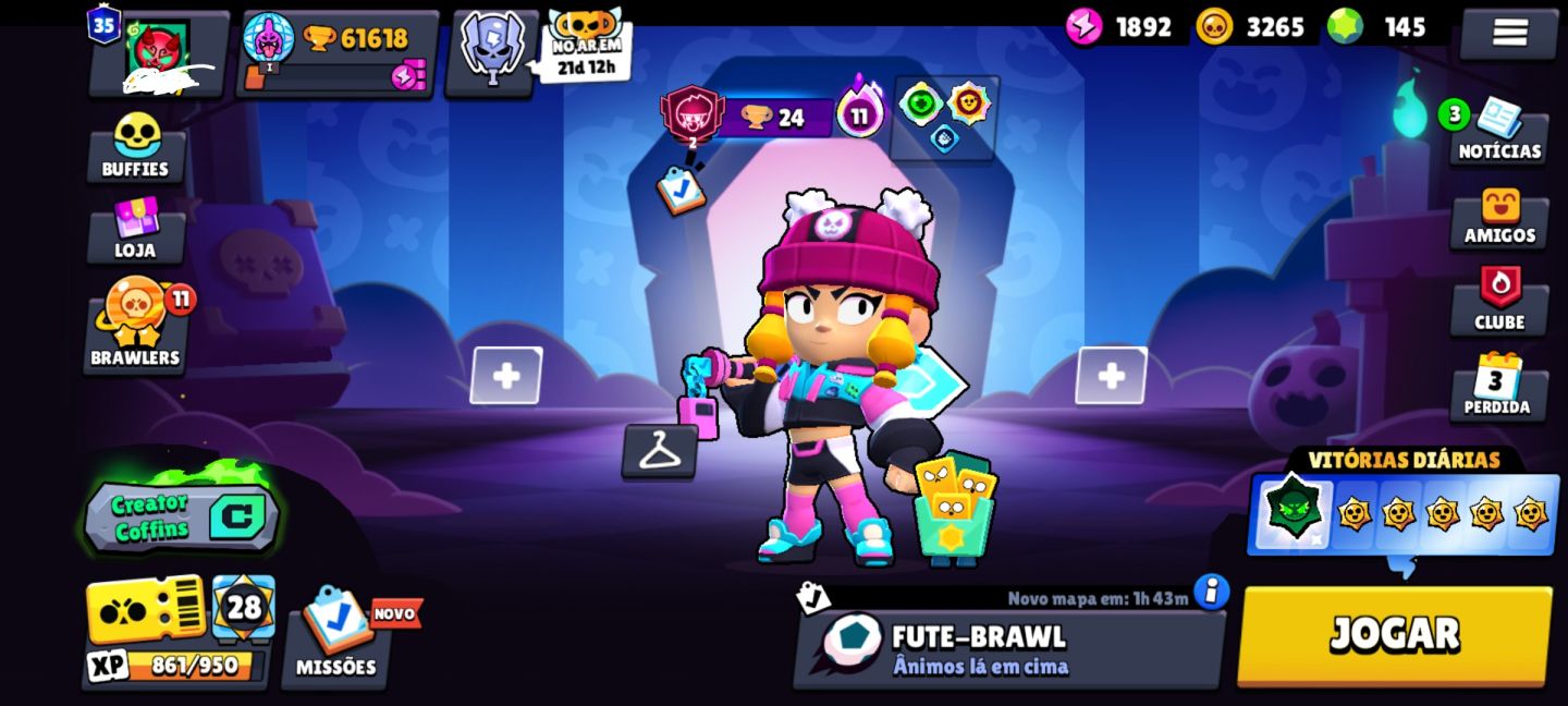 Conta Brawl Stars 61.618 Troféus, 107 Brawlers e Muitas Skins!