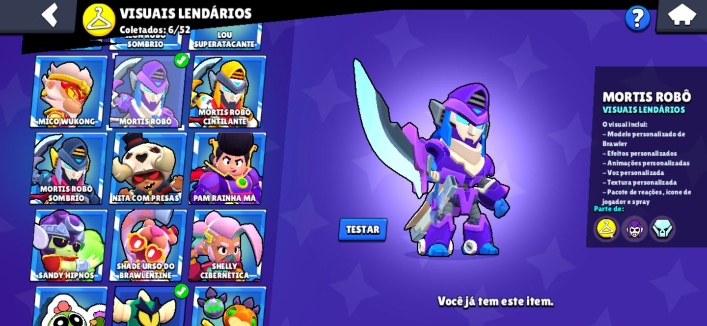 CONTA DE BRAWL STARS COM 103 BRAWLERS 44K TROFEUS