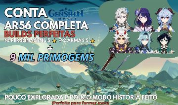 (+85 GIROS)9k GEMAS T5 GARANTIDO |AR56 Completa |10 Personagens T5 2 Armas T5