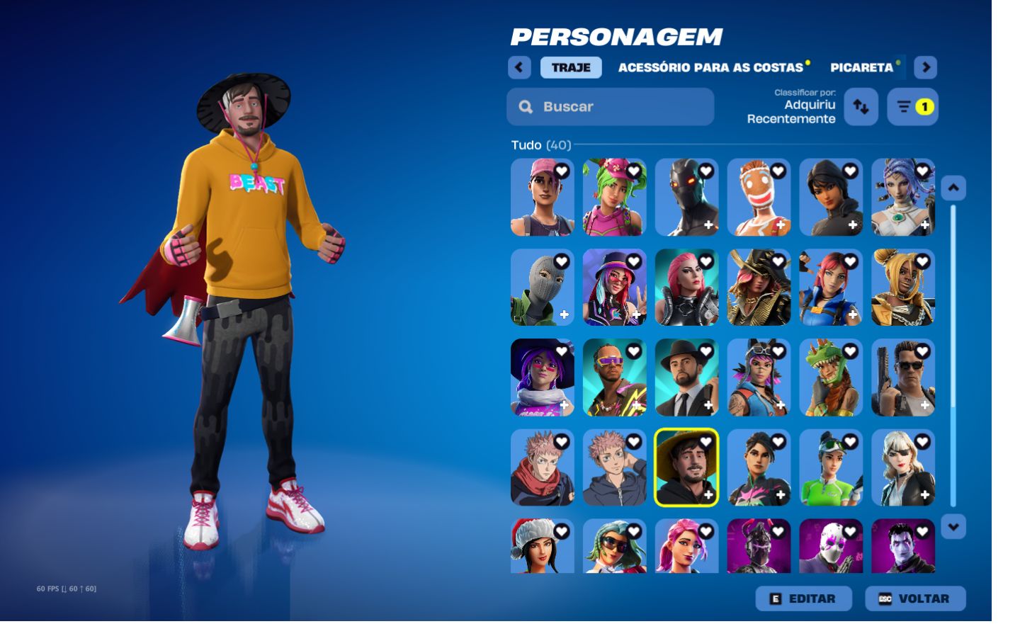 CONTA SALVE O MUNDO FUNDADOR DANDO VBUCKS DIARIO/ 2 GESTOS MAIS RAROS DO JOGO