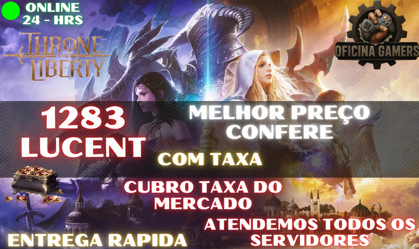 THRONE AND LIBERTY- LUCENTS / TWITCH DROPS Apenas 49,99