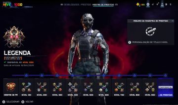 CONTA BO7 LEVEL 1000 CONTA COMPLETA.