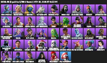 Conta Fortnite 46 Skins | Ghost Face, Superman, General Grievous