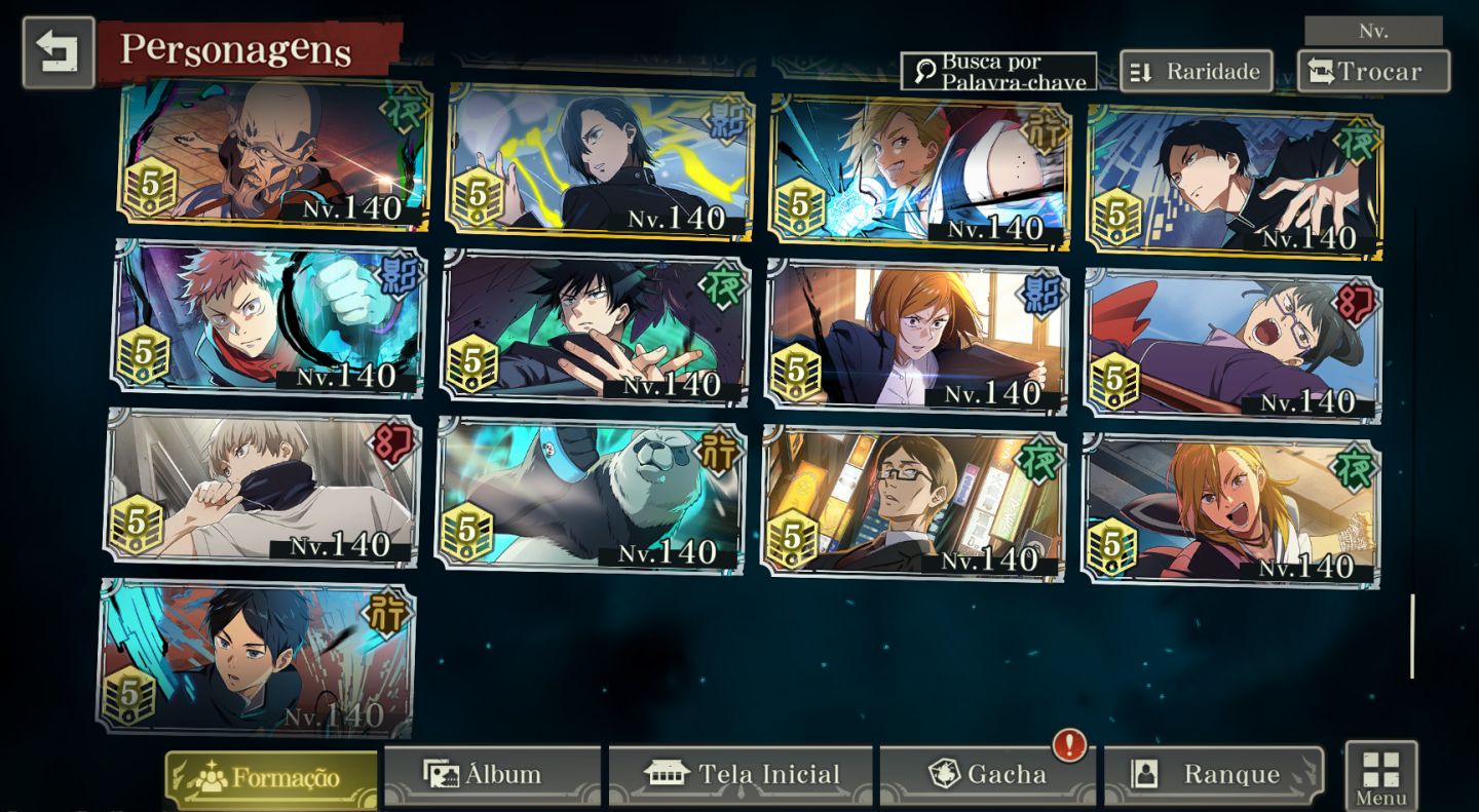 40% OFF | 19 Limitados | Todos os Personagens Nível e Grade Máxima | Lv109