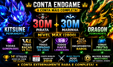 CONTA EXTREMAMENTE RARA E LIMITADA de BLOX FRUITS COM OUTROS JOGOS UPADOS!