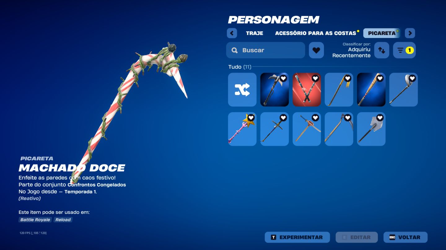 Conta Fortnite com diversas skins