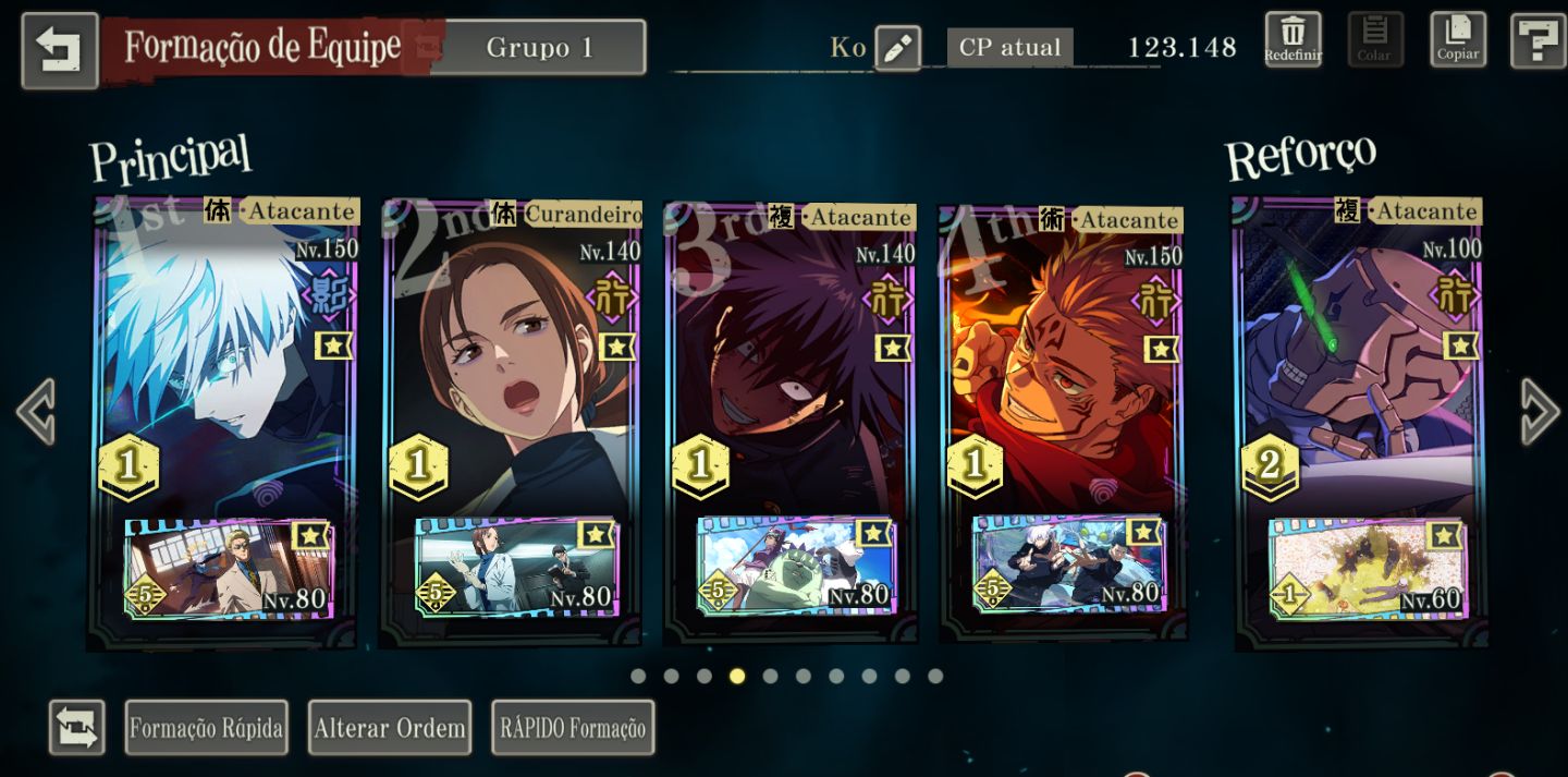 Conta JJK 9 Limitados + Cubos e 1100 Tickets