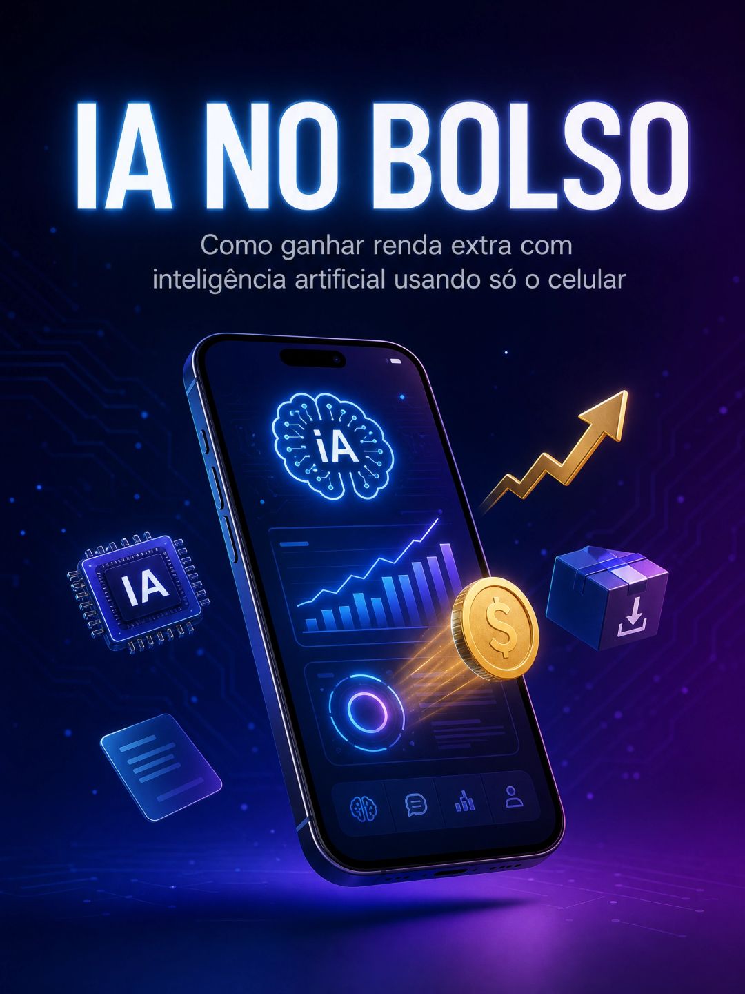 E-book IA no Bolso: +50 Prompts Prontos + 5 Pilares + Bônus