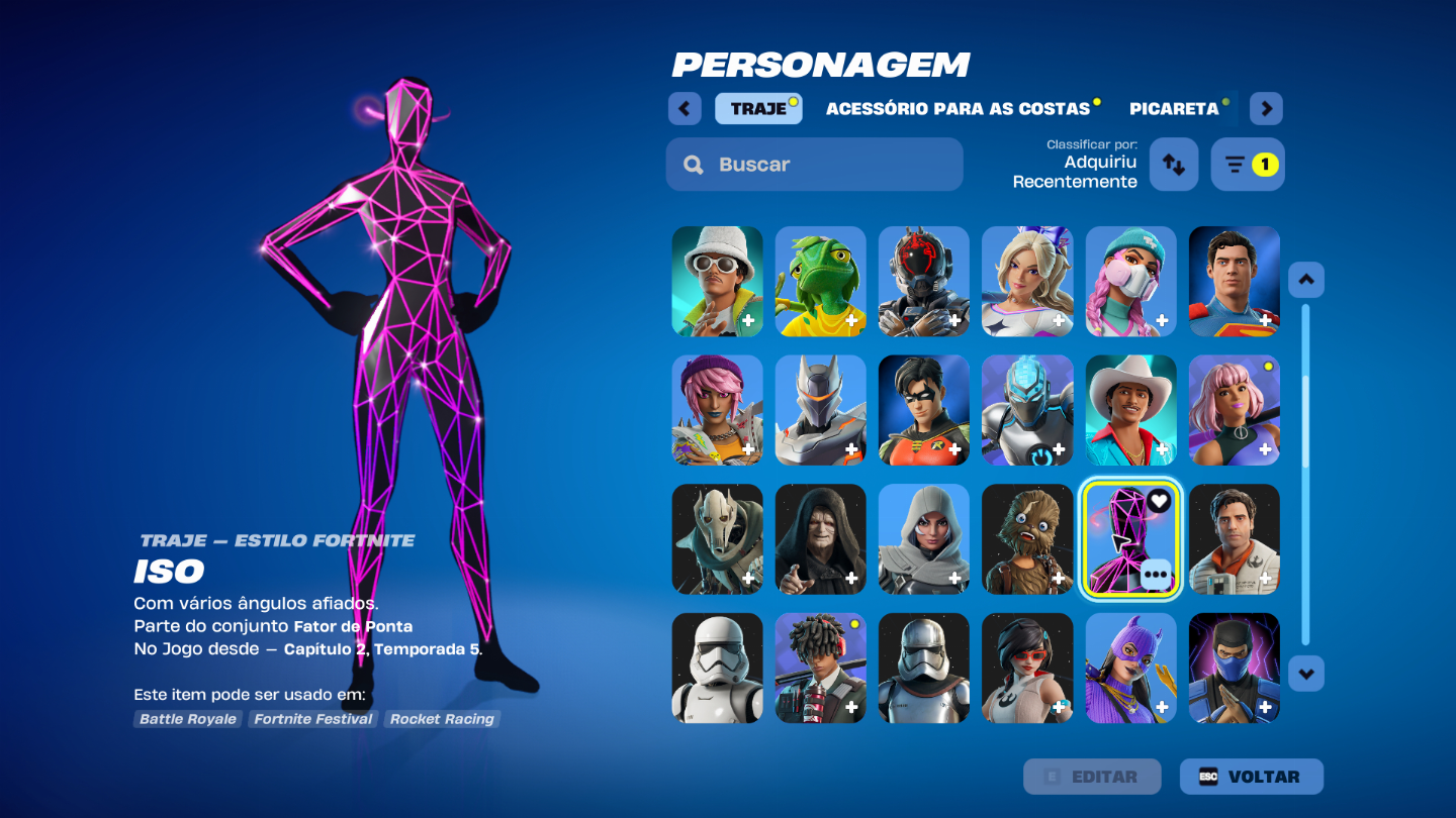 CONTA DE FORTNITE COM SKINS TRYHARD E CLUBE FORTNITE