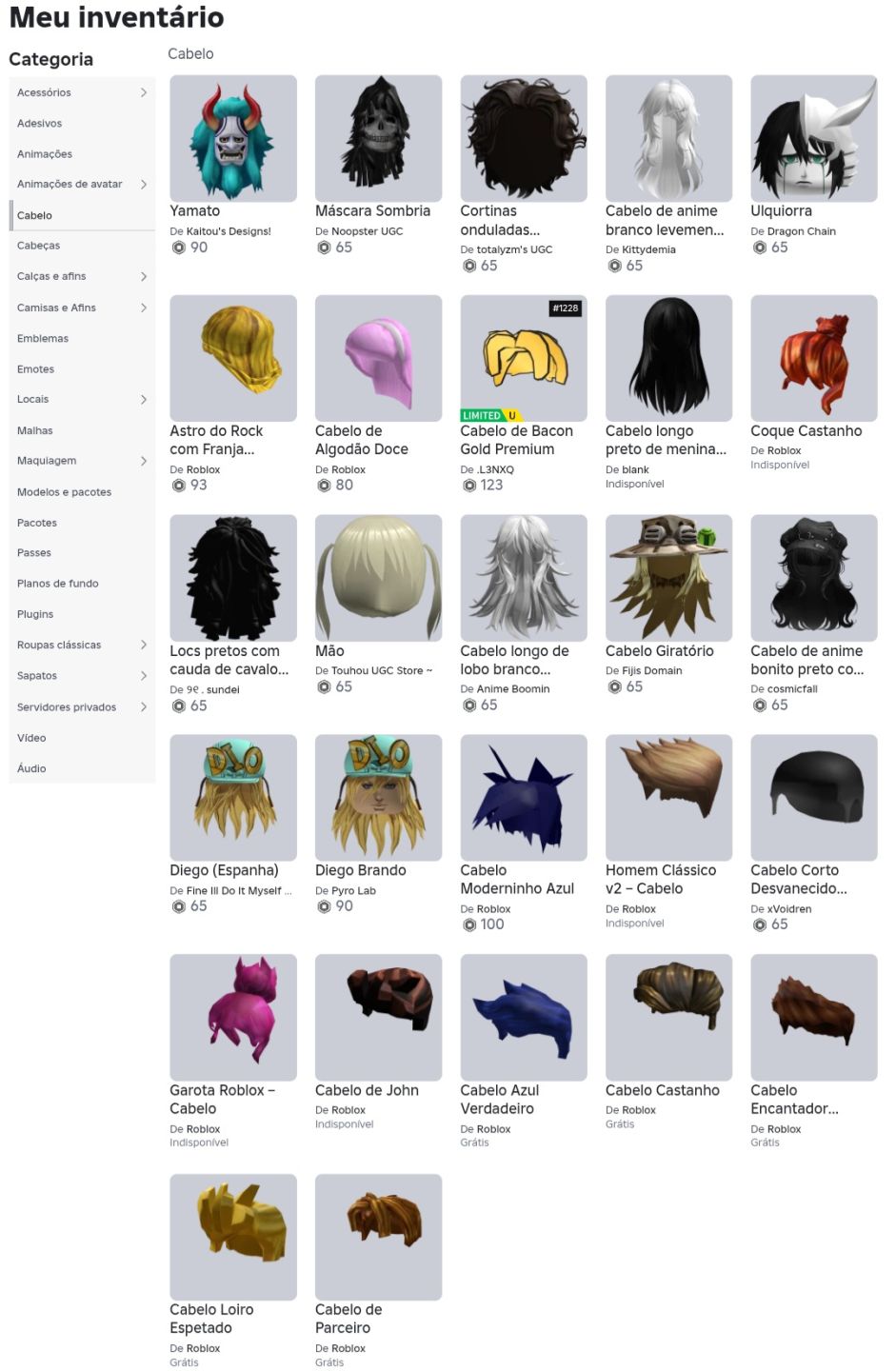 Conta de Roblox Upada e gemada com Inv avaliado acima de 10k(promoção)!!