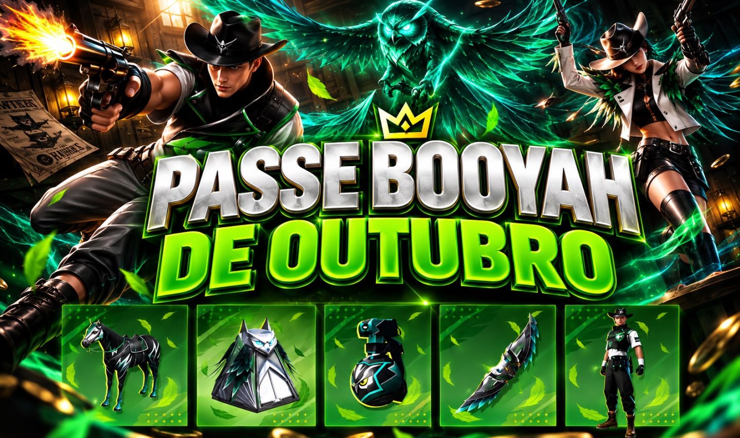 [promoção] Passe Booyah - de outubro [ Garena Free Fire]