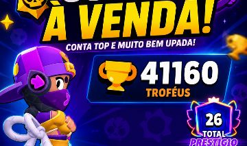 Conta de Brawl Stars Upada e Gemada