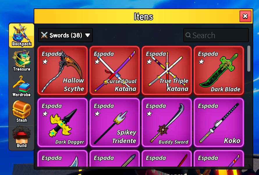 Conta de blox fruits com Dragon, Portal, T rex Permanente, Todas as gamepass